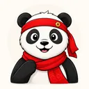 Mr. Panda mascot for China Survival Guide
